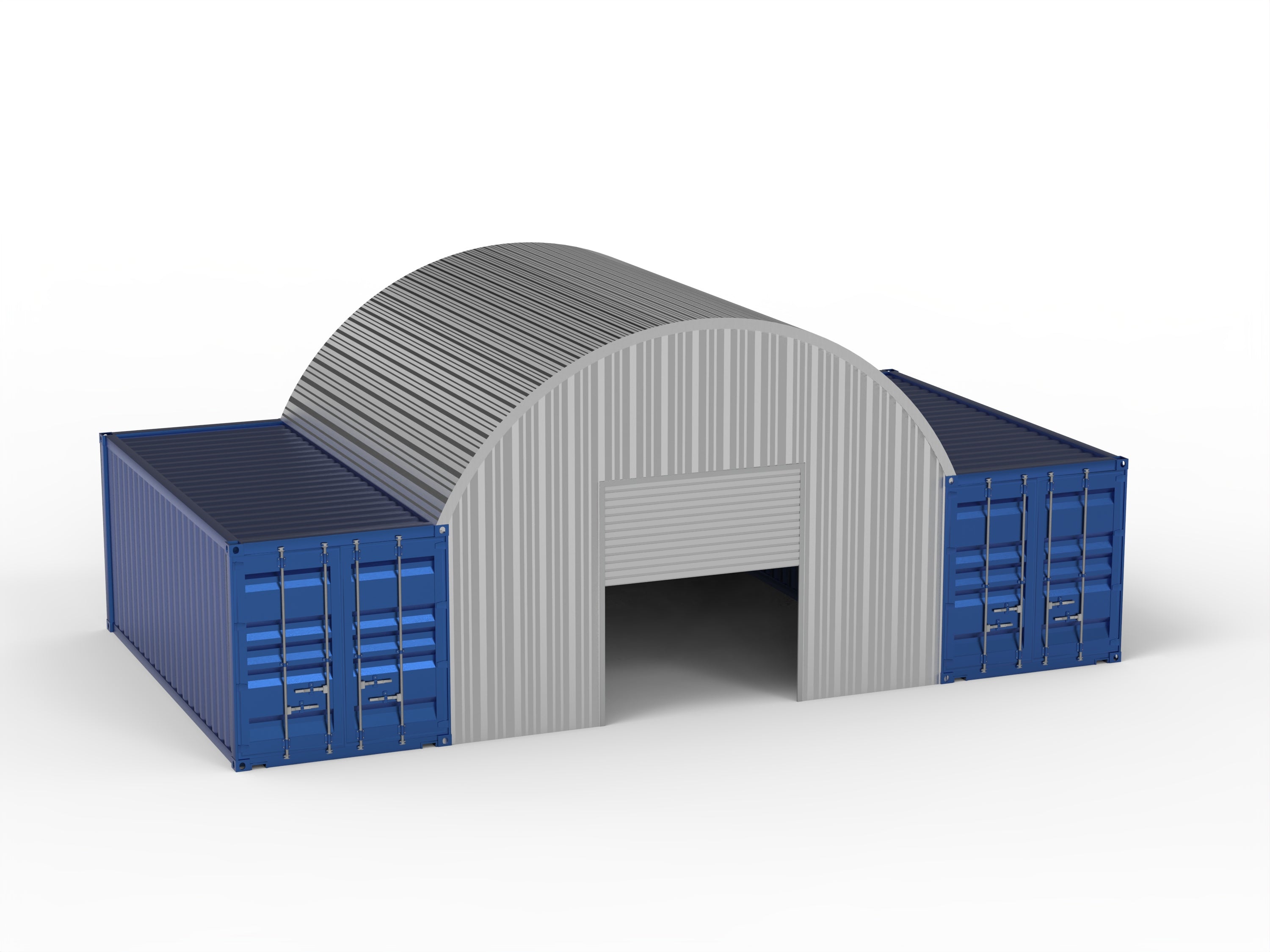 Stalen Container Overkappingen - 20ft x 20ft x 6,5ft (6m x 6m x 2m)