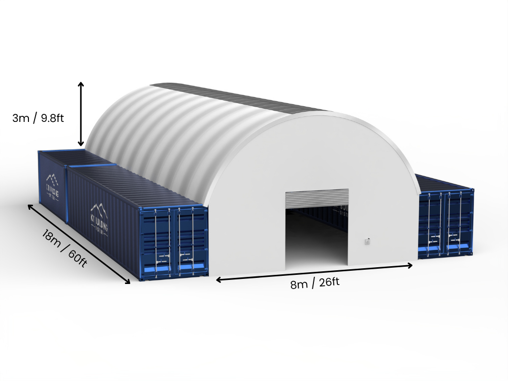 Containerluifels - 26ft x 20ft x 10ft (8m x 6m x 3m)