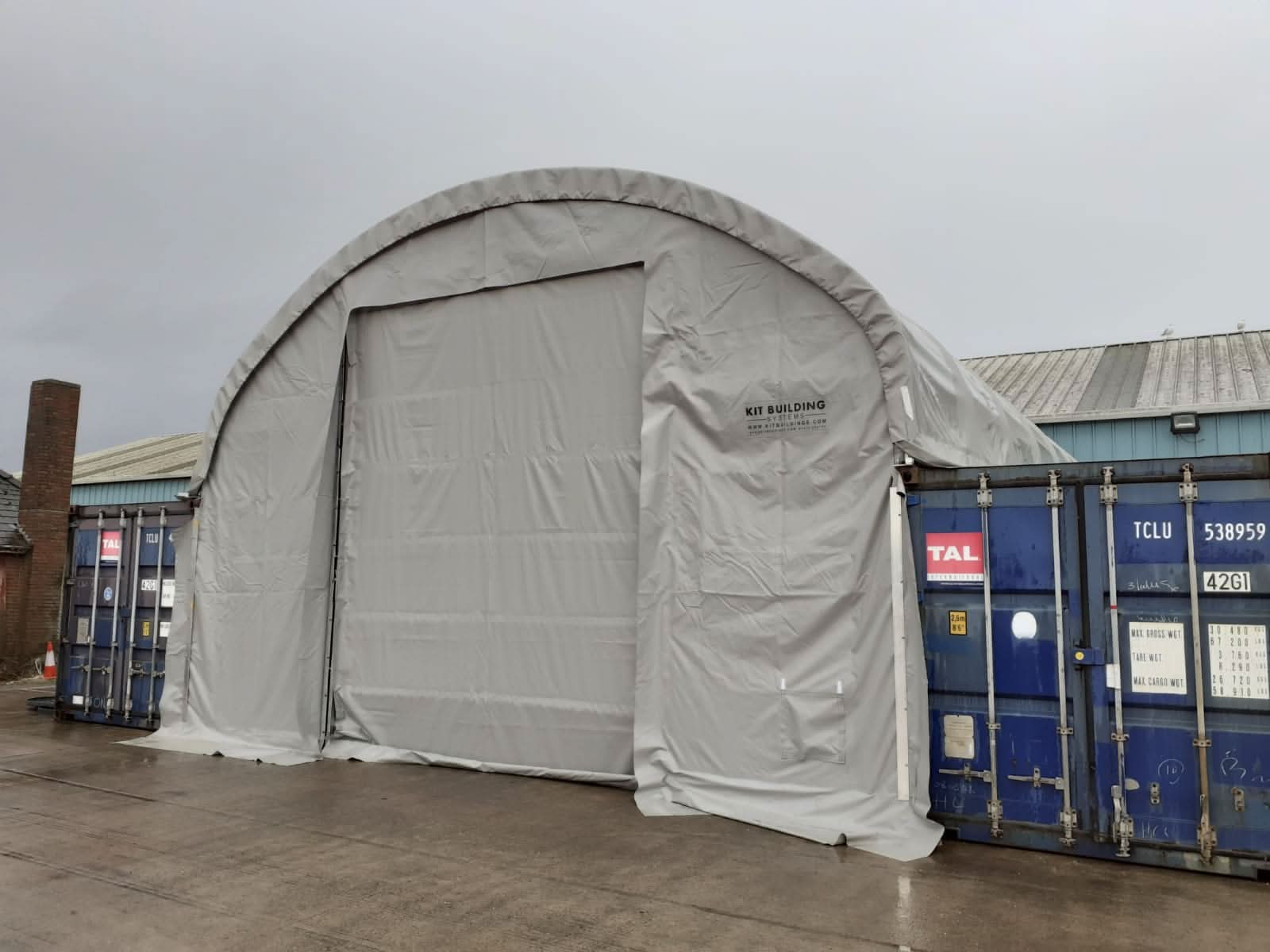 6m Overspanning | Containerluifels 20ft Breedte, 6,5ft Hoogte (6m x 2m)