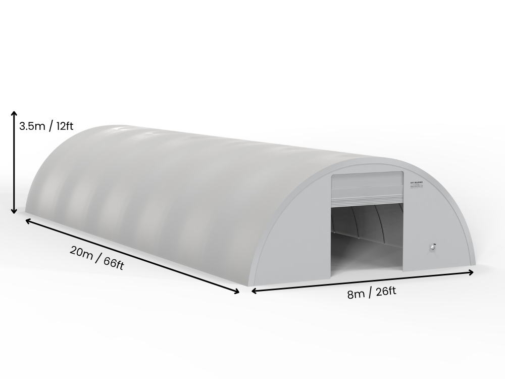 Ronde PVC Opslaggebouwen