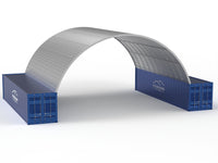 Stalen Containerluifels - 10m x 12m x 3.6m (33ft x 40ft x 12ft)