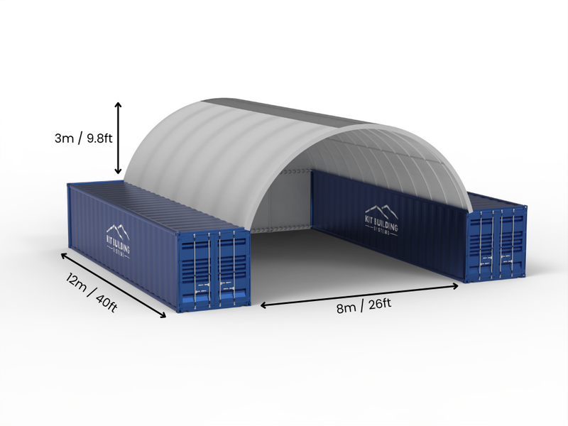 Containerluifels - 26ft x 20ft x 10ft (8m x 6m x 3m)