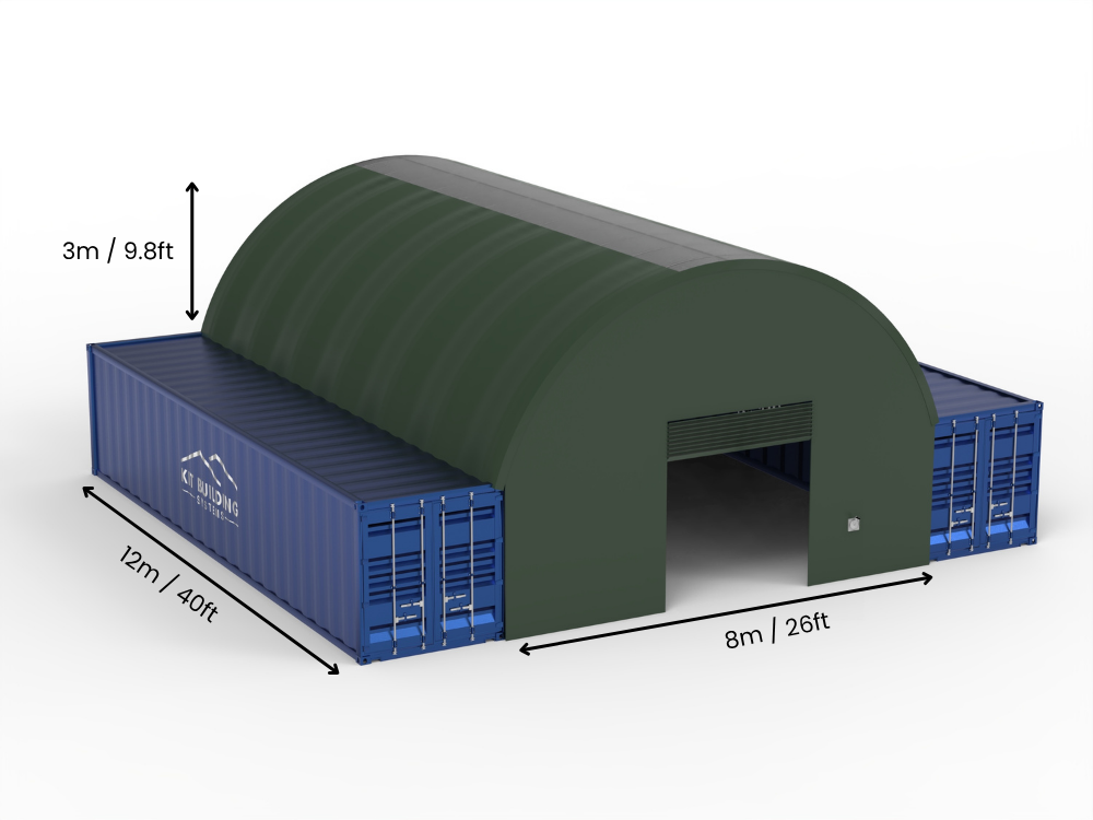 Containerluifels - 26ft x 20ft x 10ft (8m x 6m x 3m)