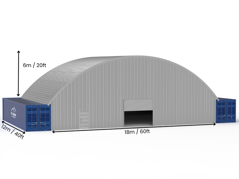 Stalen Container Luifels - 60ft x 40ft x 20ft (18m x 12m x 6,1m)