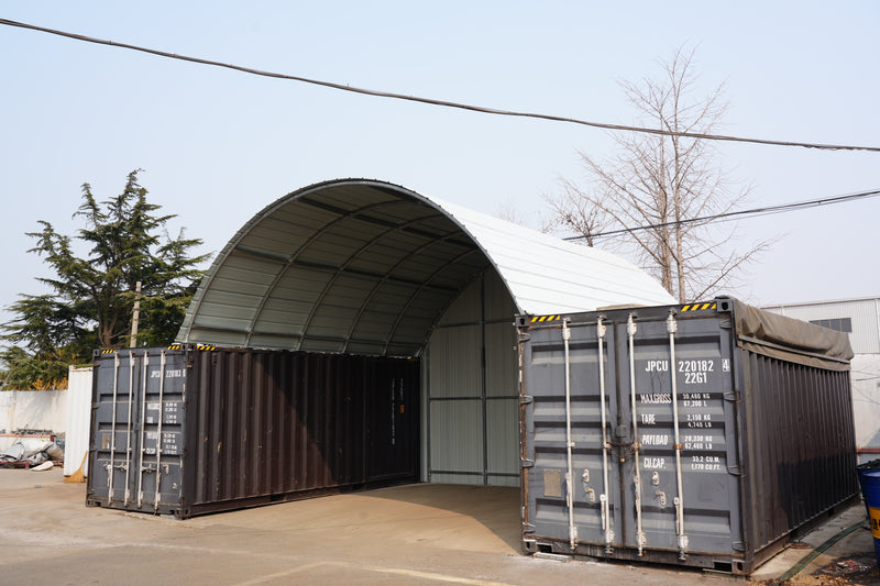 Stalen Containerluifels - 10m x 12m x 3.6m (33ft x 40ft x 12ft)