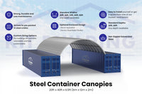 Containerluifels - 20ft x 20ft x 6,5ft (6m x 6m x 2m)