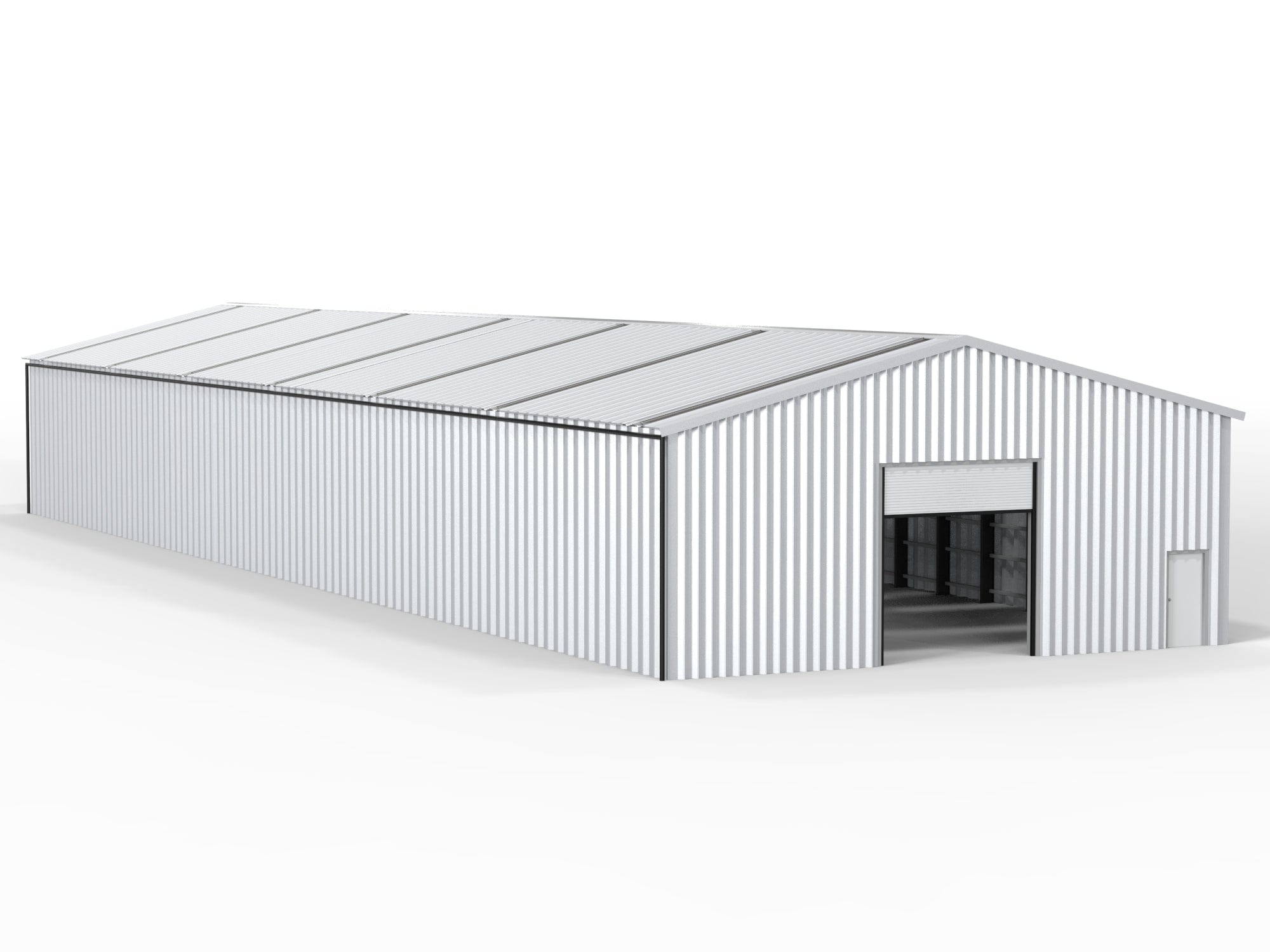 Kit Buildings 165ft x 50ft x 24ft (50x15x7.3m) Insulated Steel Buildings