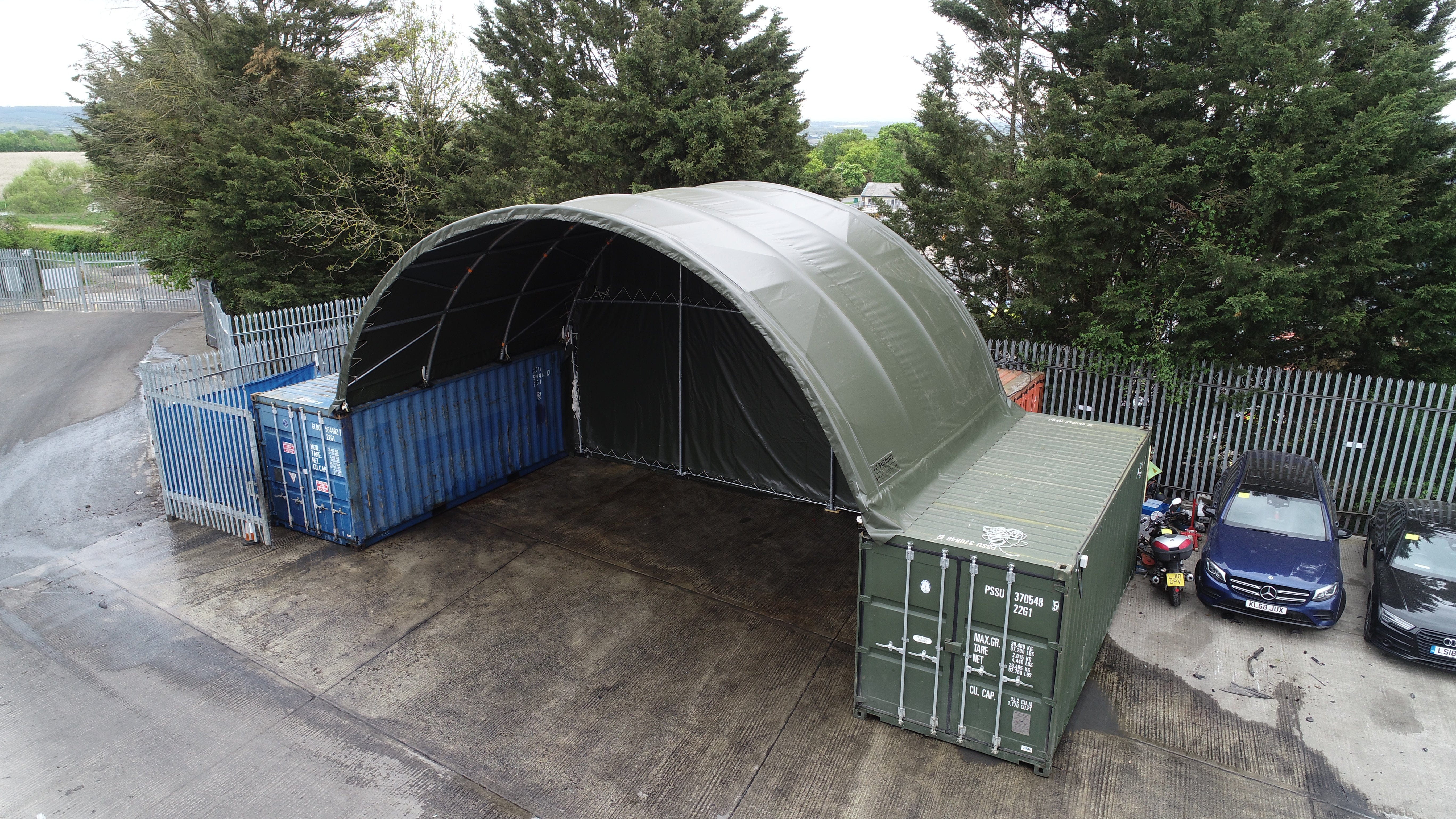 Kit Buildings Container Shelter - 26ft x 20ft x 10ft (8m x 6m x 3m)